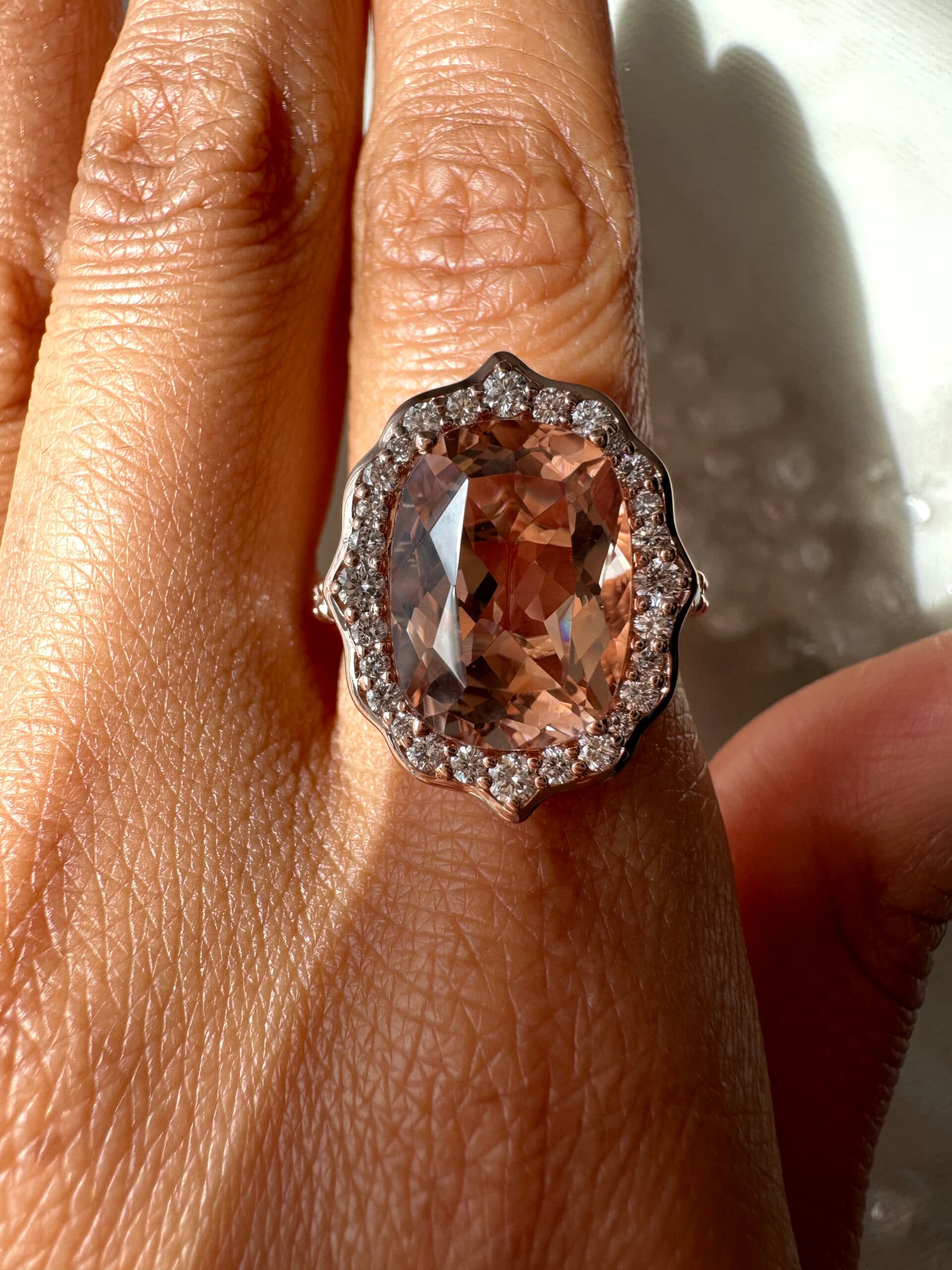 Morganite Ring Rose Gold - thumbnail 5