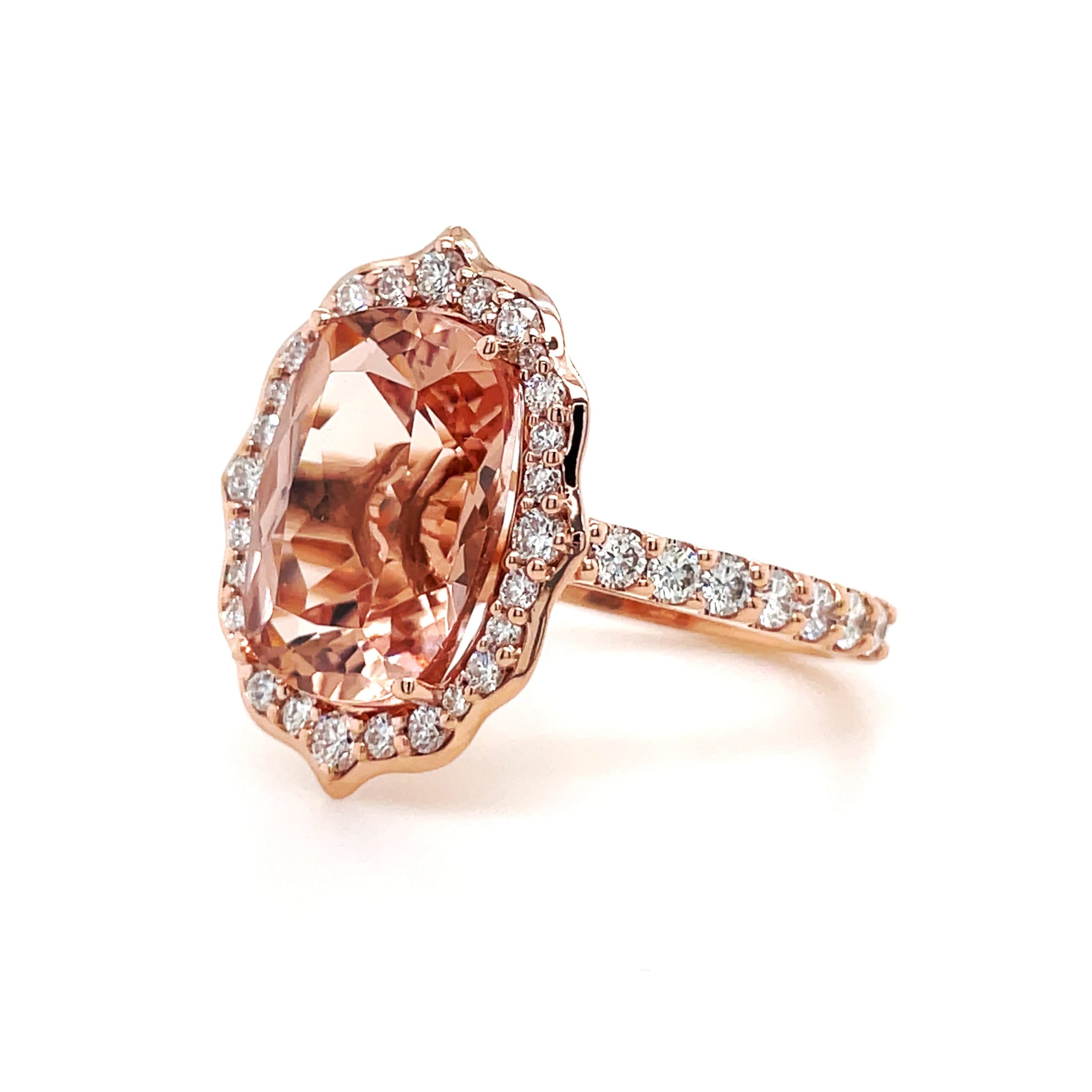 Morganite Ring Rose Gold - thumbnail 2