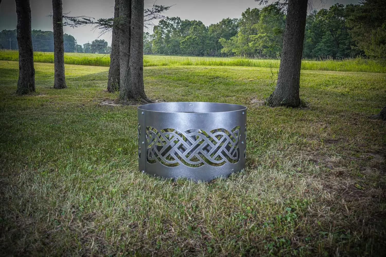 Intricate Celtic Knot Fire Pit Ring