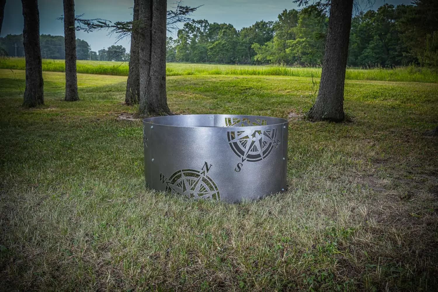 Distinctive Compass Fire Pit