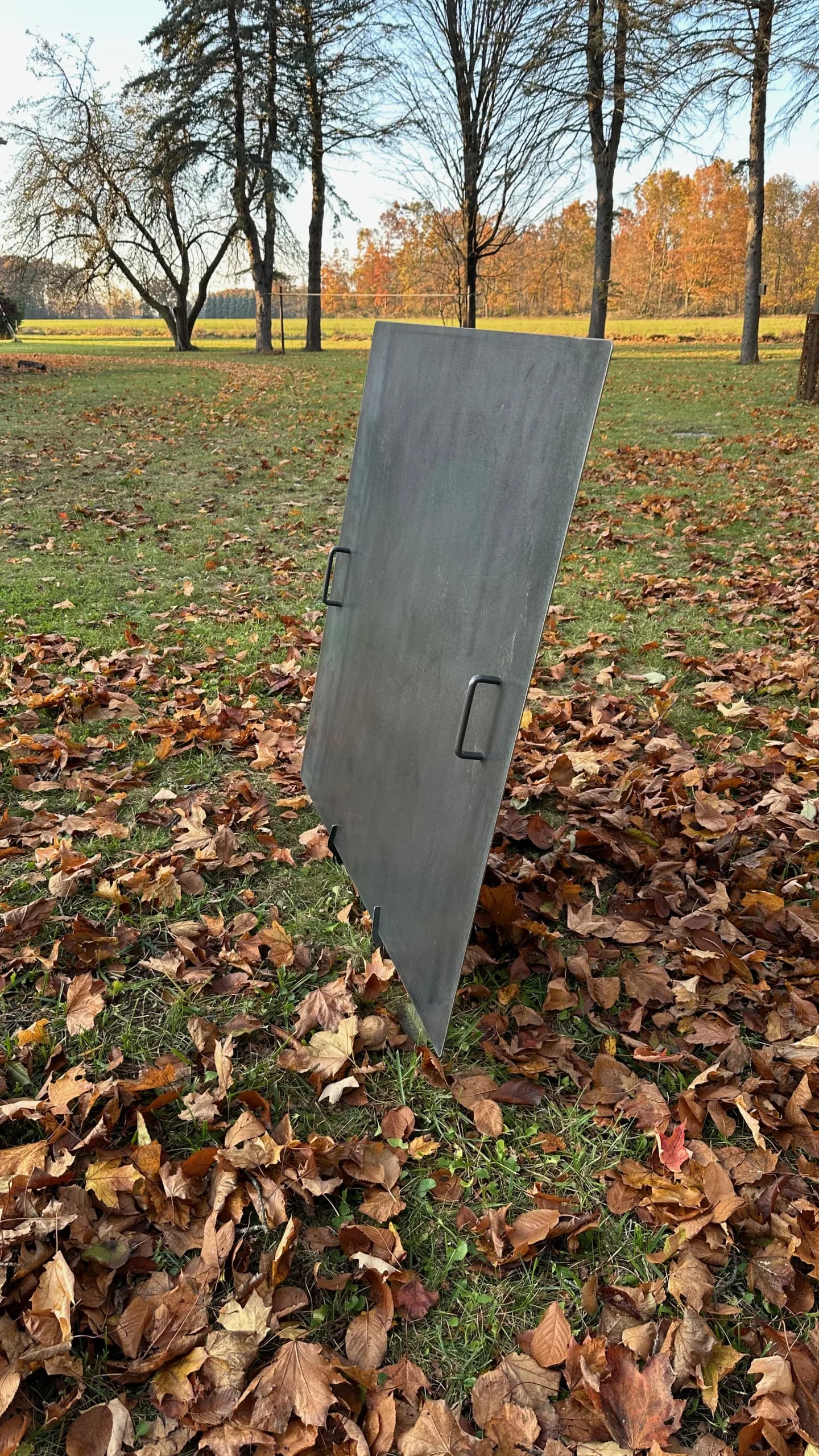Corten Steel Square Fire Pit Lid - thumbnail 9