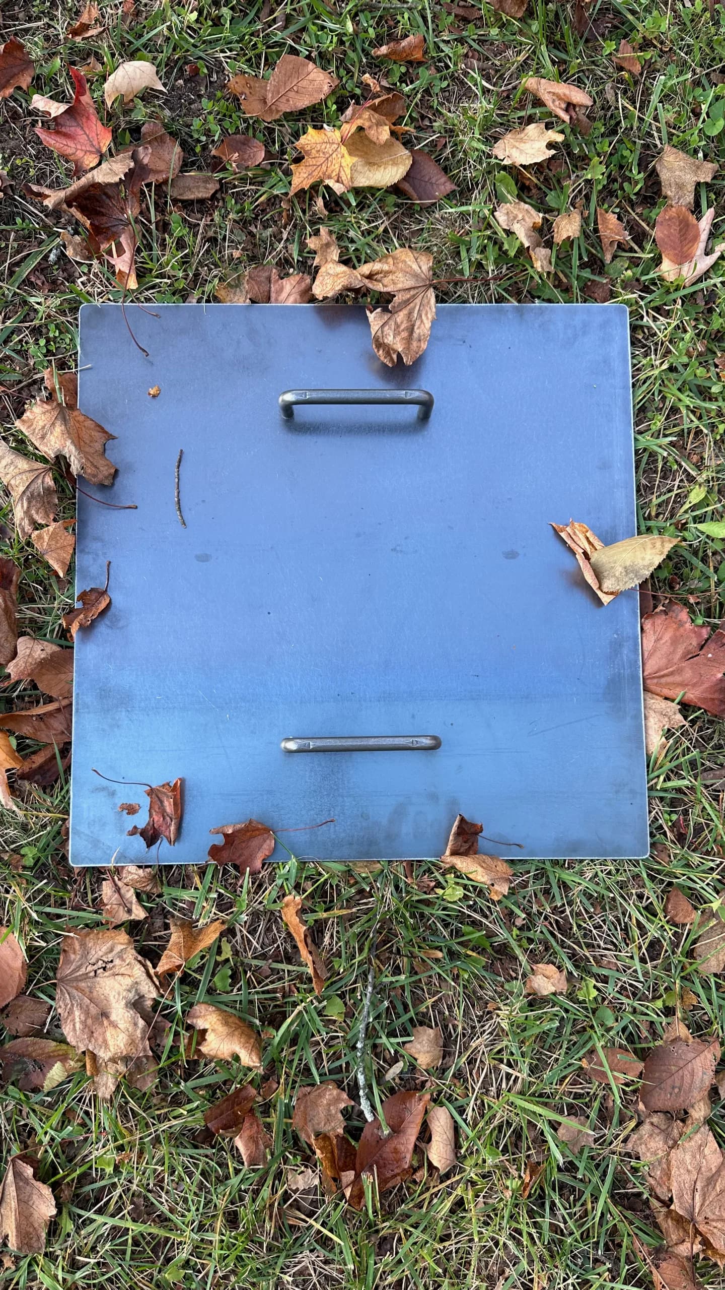 Corten Steel Square Fire Pit Lid - thumbnail 5