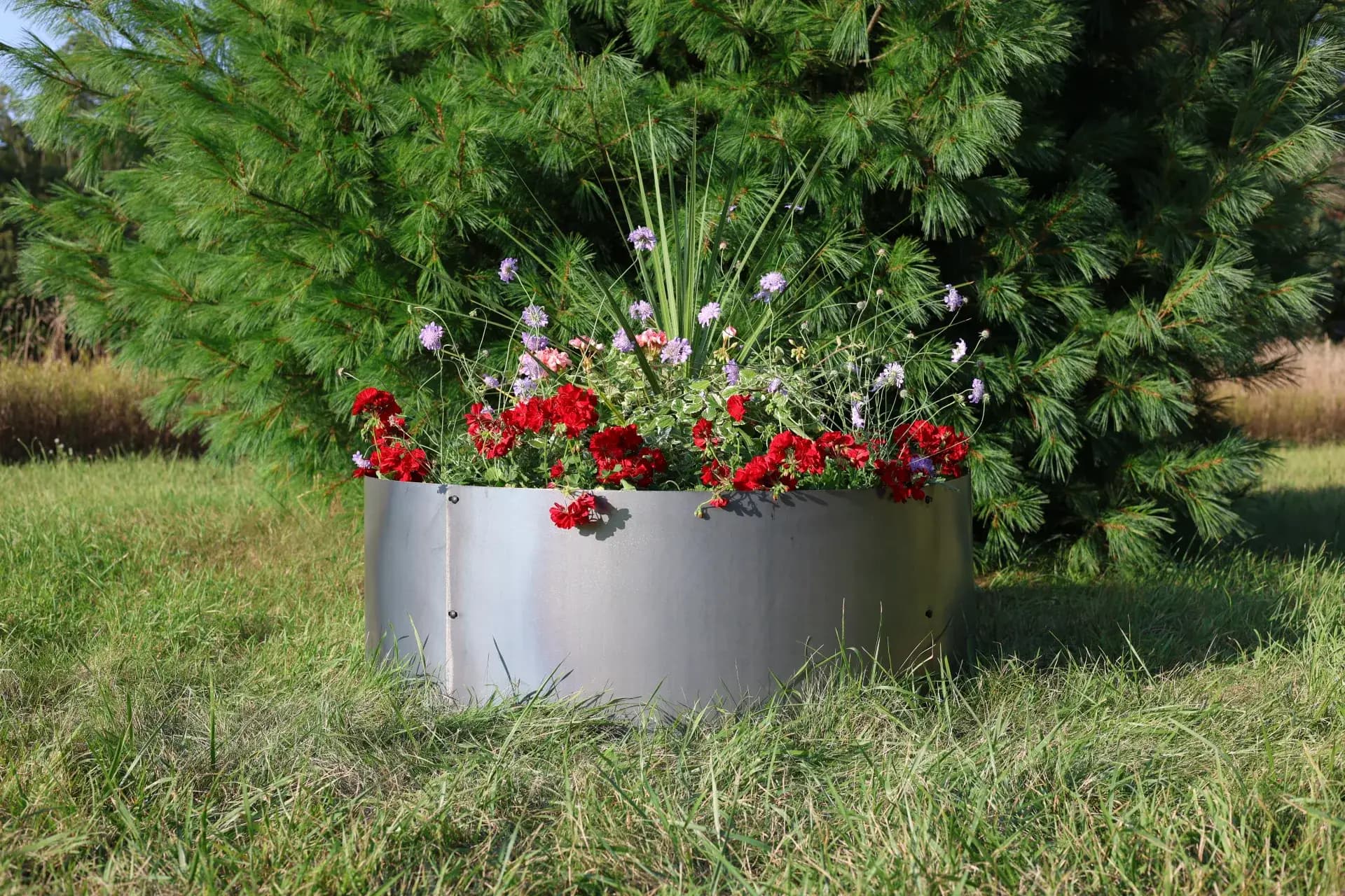 Round Corten DIY Planter