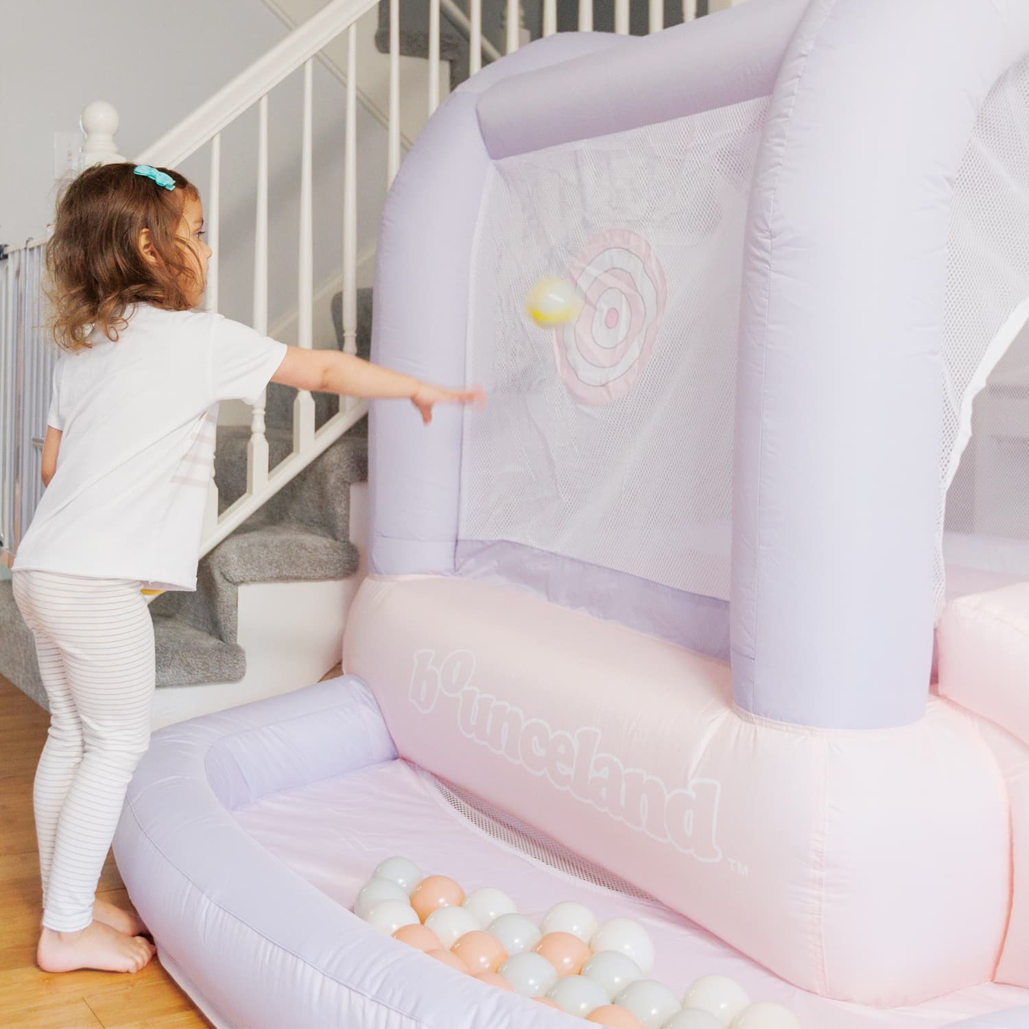 Inflatable Mini Bouncer Cotton Candy with ball pit - thumbnail 7