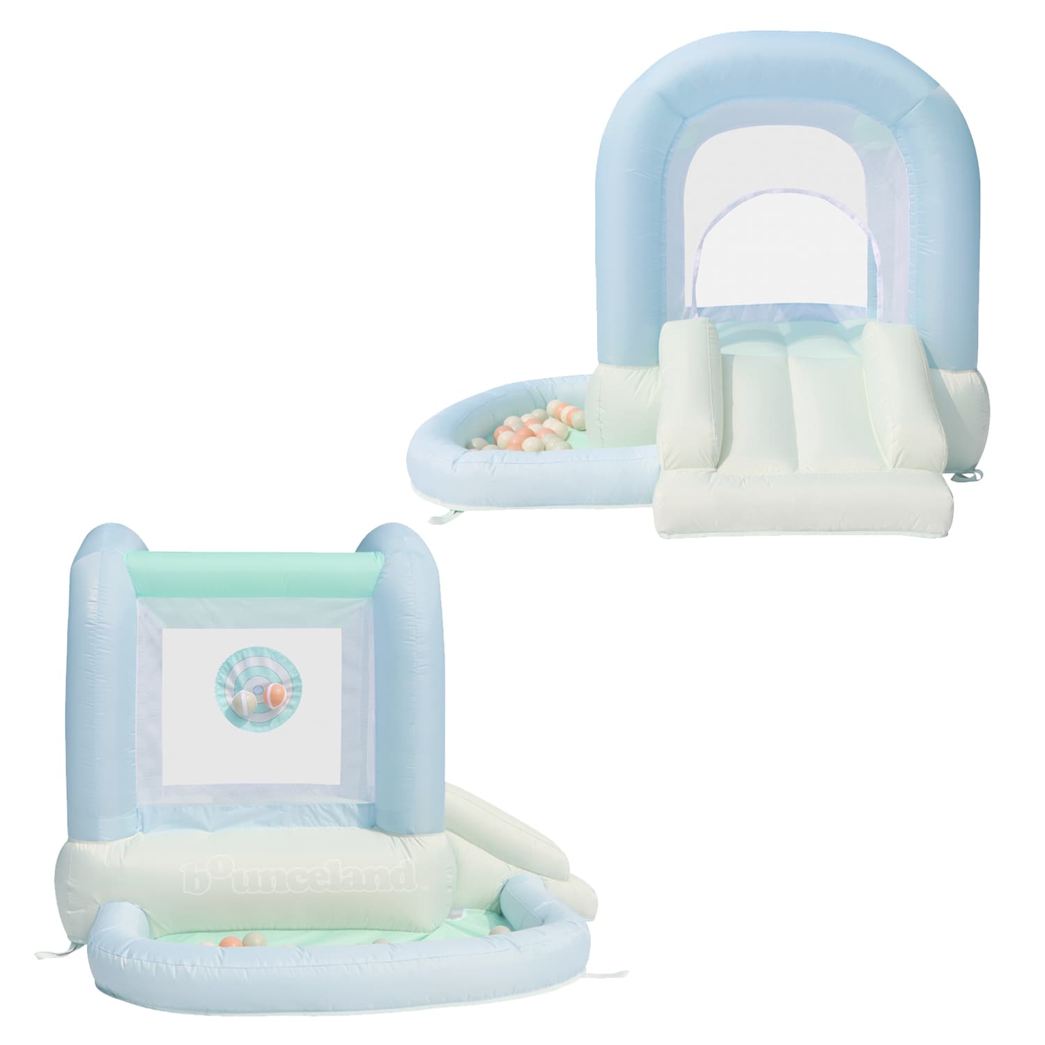Refurbished-Inflatable Mini Bouncer Mist with ball pit** - thumbnail 3