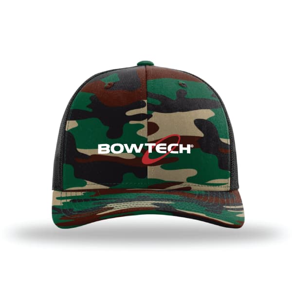 Embroidered Logo Camo Trucker