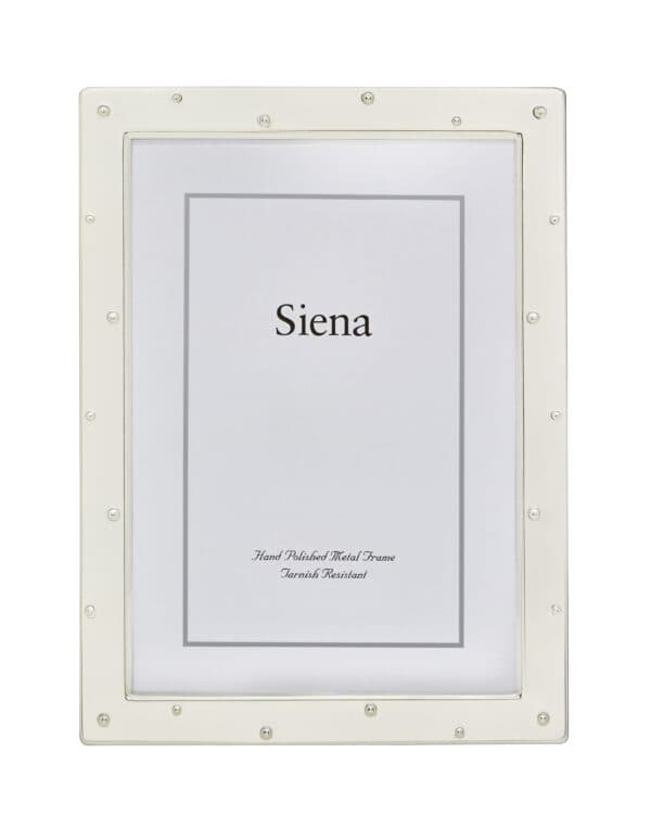 SIENA SILVERPLATE FRAME SCATTERED DOTS 8X10