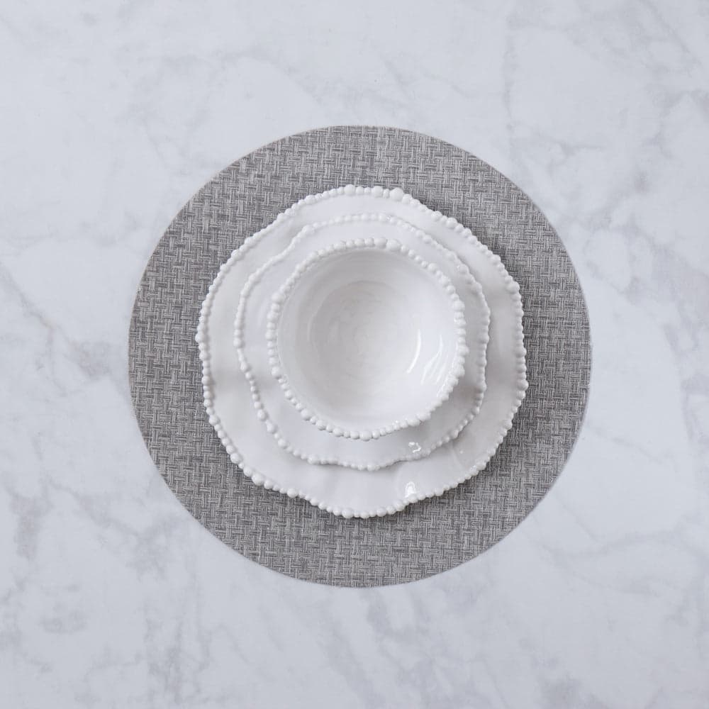 VIDA ROUND WOVEN PLACEMATS SET OF 4
