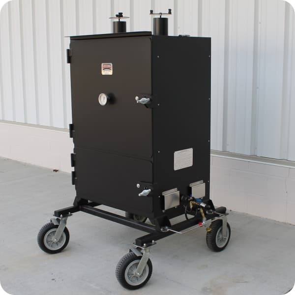 Commercial Vertical Gas Smoker With Wood Chip Tray