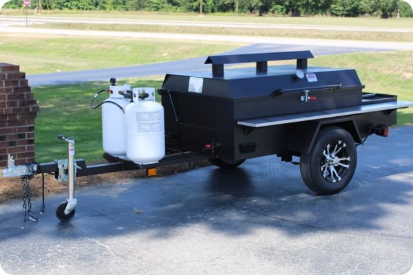 60” x 42″ Large Classic Pig Cooker Non-Turning With Dual Rear Pot Burners