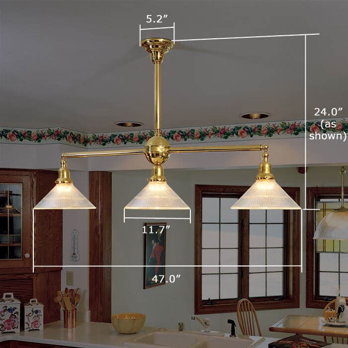 Shoreland™ Three Light Chandelier With 2-1/4″ Shade Holders - thumbnail 4