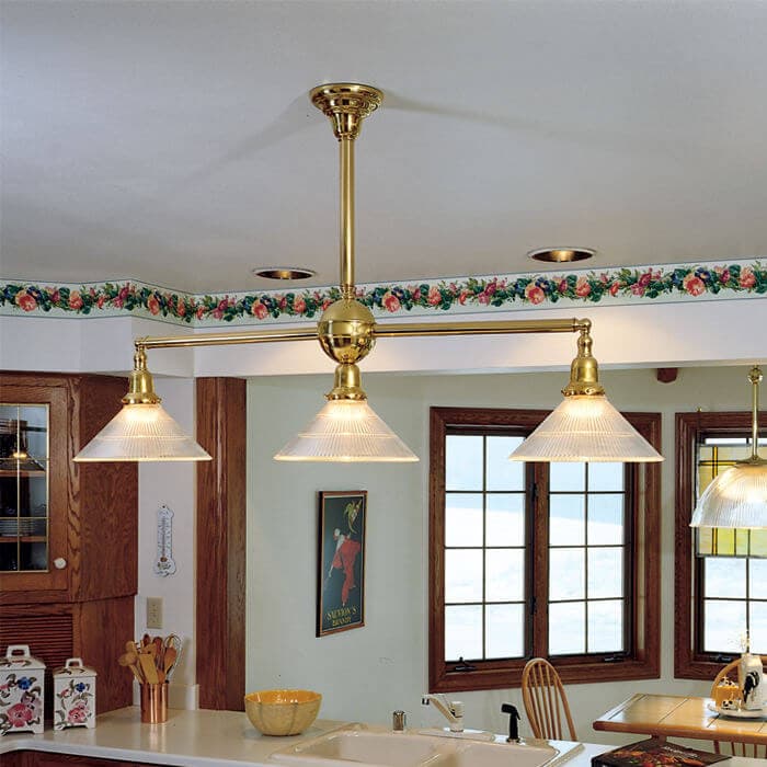 Shoreland™ Three Light Chandelier With 2-1/4″ Shade Holders - thumbnail 2