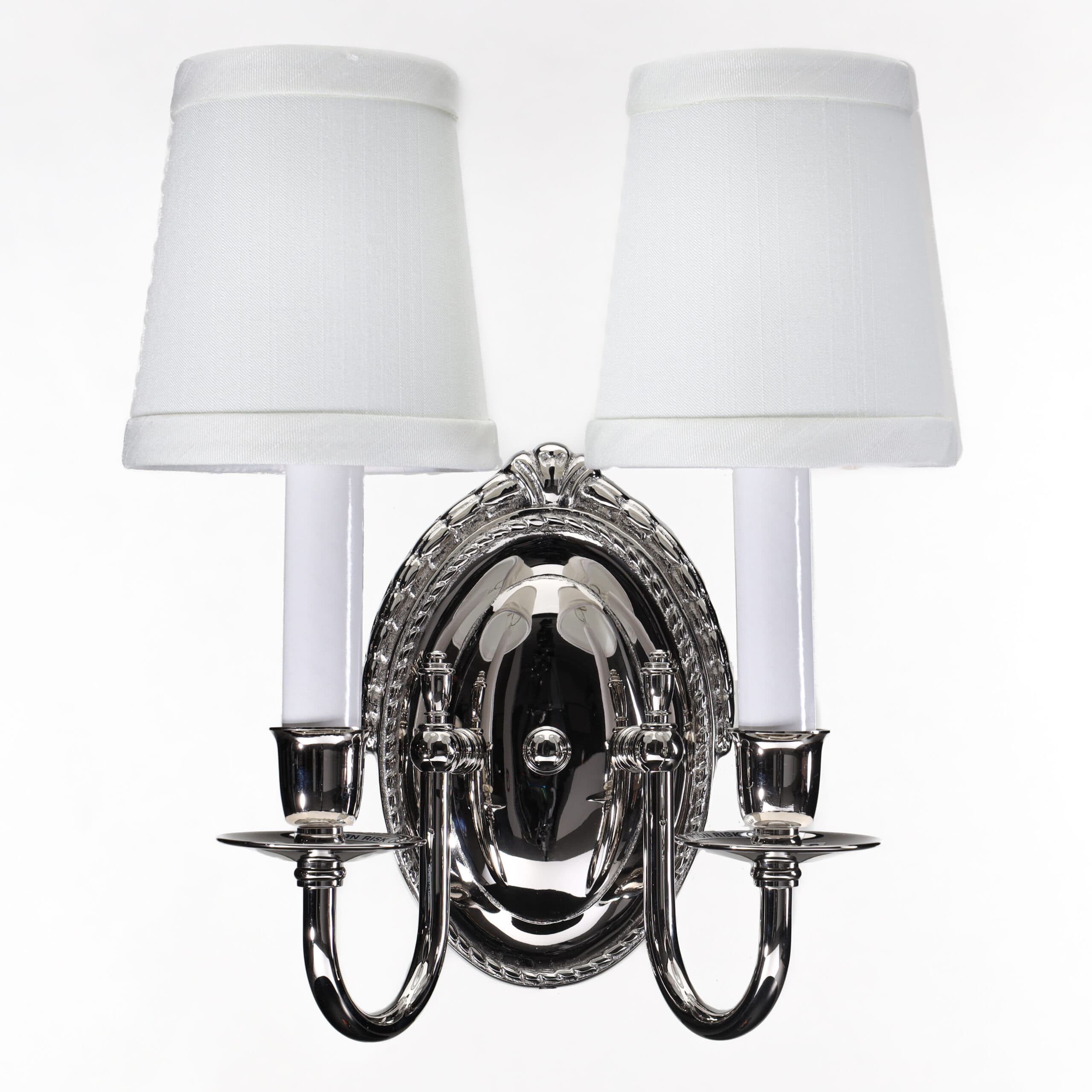 Sheraton™ Two Light Curved Arm Sconce With Electric Candles