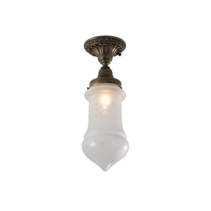 Saint Tropez™ One Light Flush Ceiling Fixture With 3-1/4″ Shade Holder - thumbnail 2