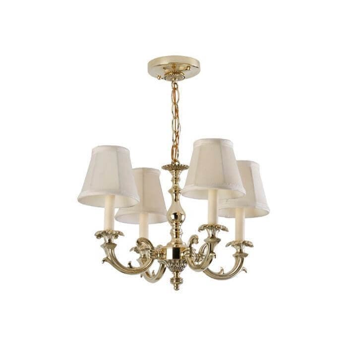 Saint Tropez™ Four Light Chain Hung Petite Chandelier With Electric Candles - thumbnail 3