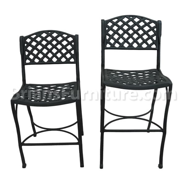 24″ Armless French Weave Barstool - thumbnail 2