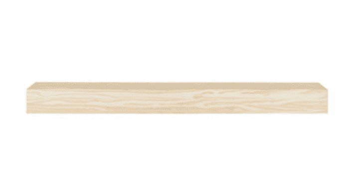 Weathered Pine Mantel Shelf - thumbnail 3