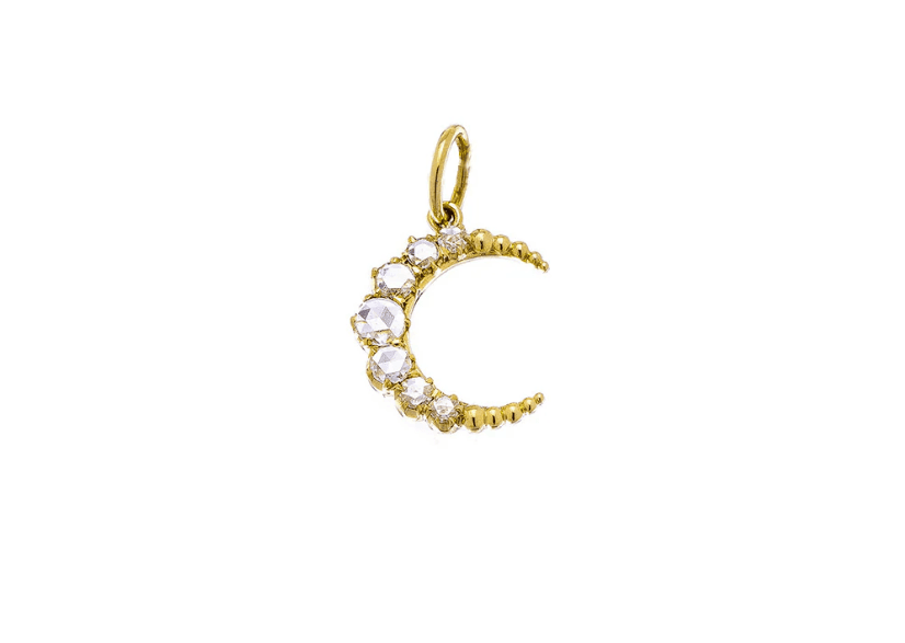 Sethi Couture Crescent Diamond Pendant