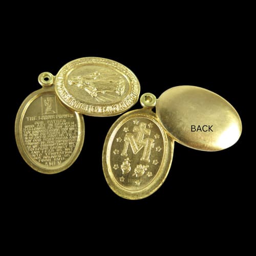 Build Your Own ~ Mother Mary Oval Prayer Lockets - thumbnail 2