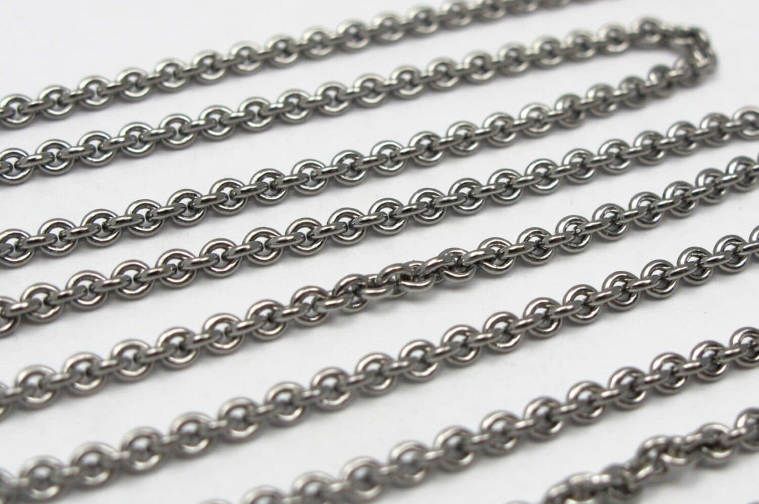 Rhodium Plated Cable Chain - thumbnail 2