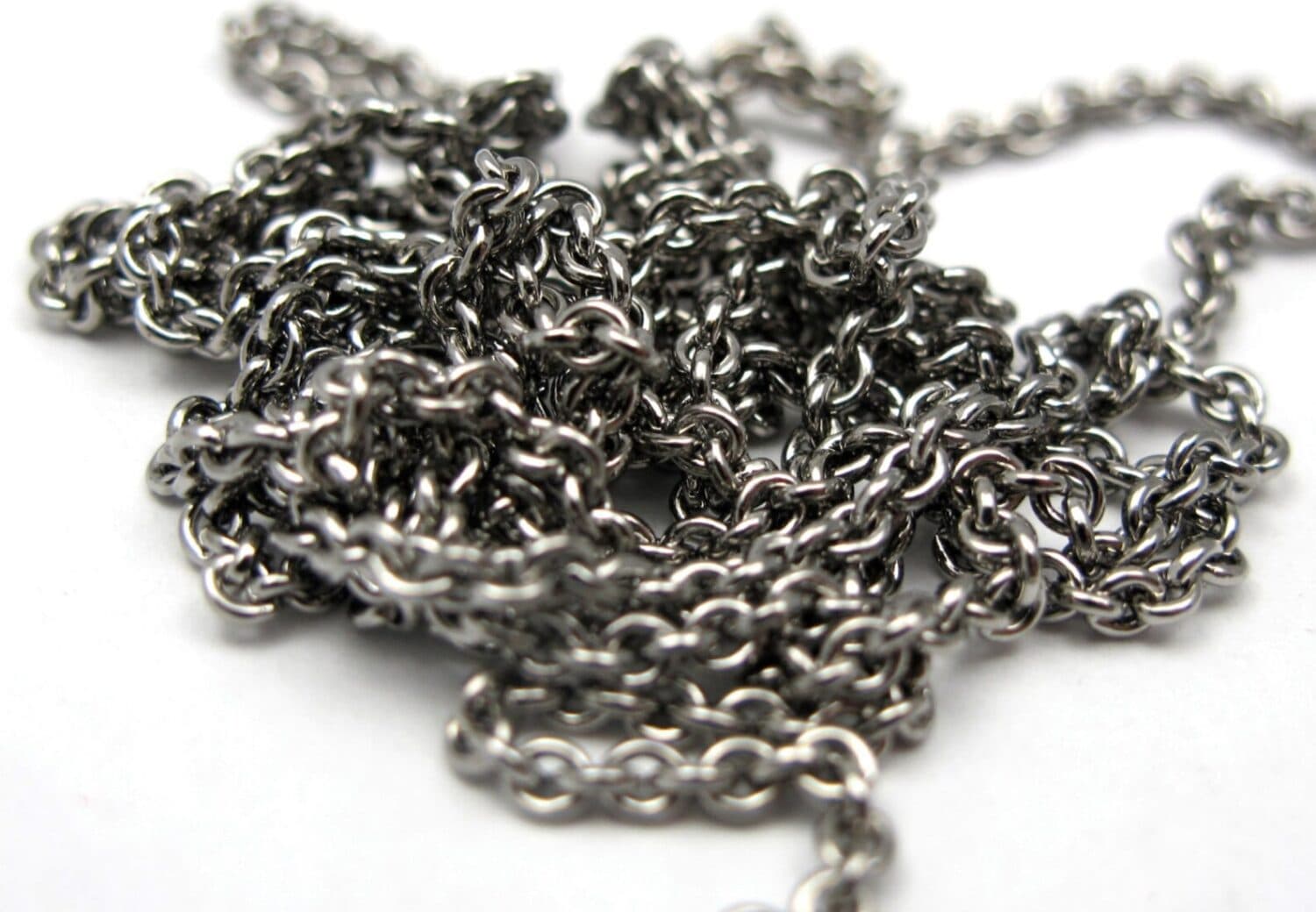 Rhodium Plated Cable Chain - thumbnail 3