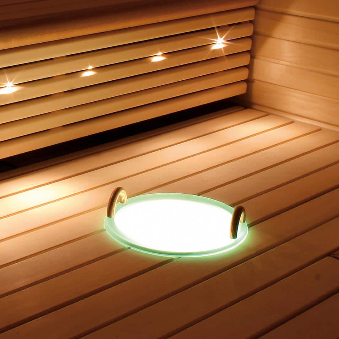 Cariitti Illuminated Water Bowl with Wooden Handles