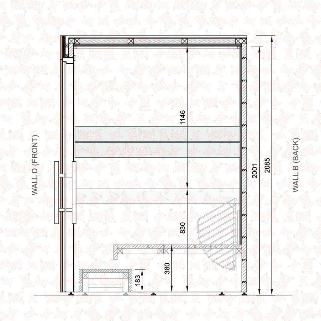 Leil Como Indoor Sauna (4 Person) - thumbnail 8