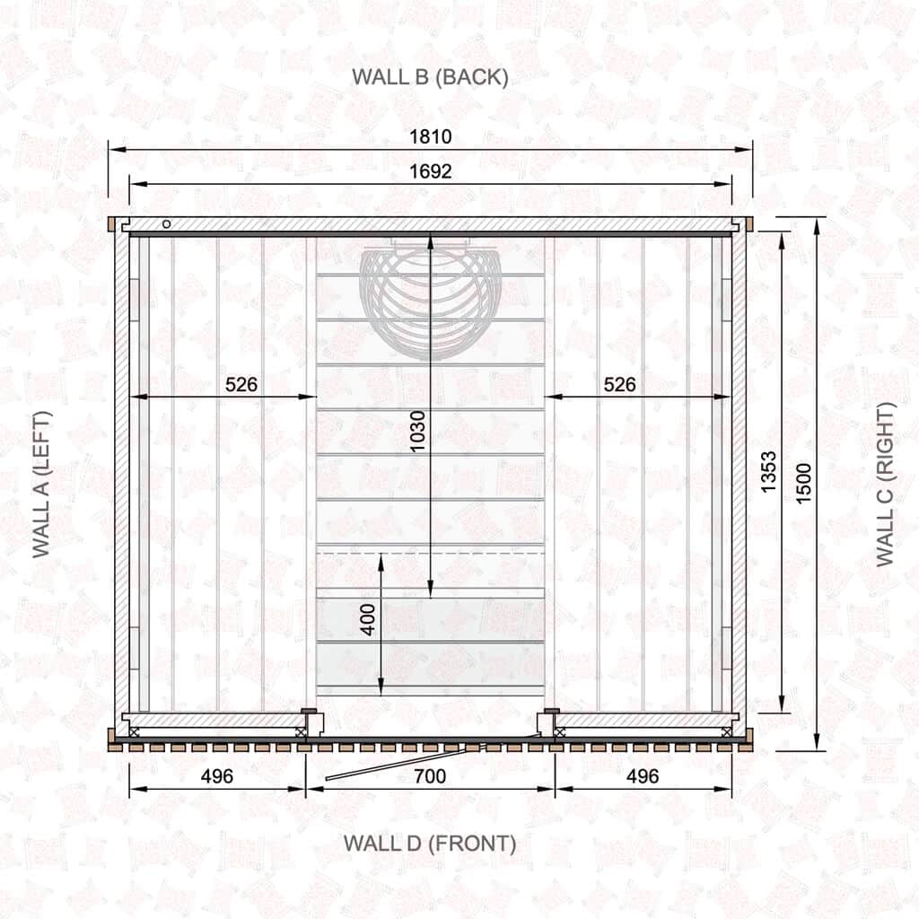 Leil Como Indoor Sauna (4 Person) - thumbnail 7
