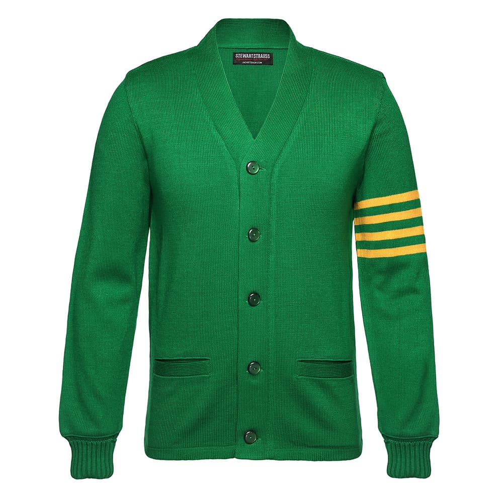 KELLY GREEN/GOLD SWEATER