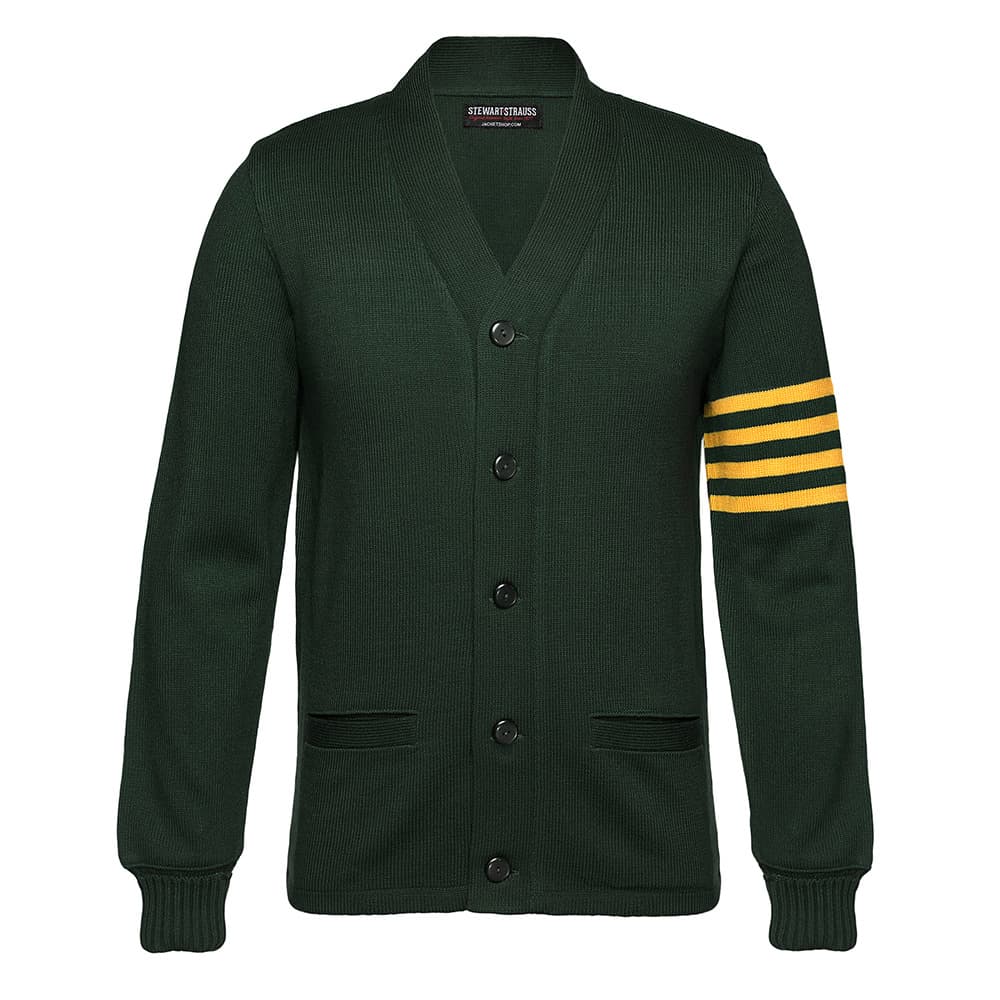 FOREST GREEN/GOLD SWEATER