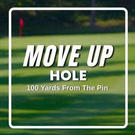 ON HOLE #4 – 100 YARDS FROM THE PIN