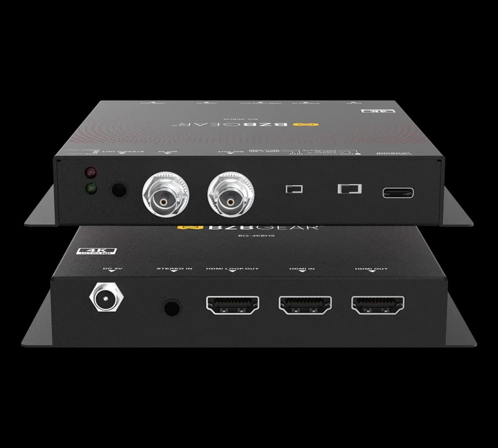 12G/6G/3G/HD-SDI & HDMI 2.0 Bi-Directional Converter with Audio Embedding and Extraction