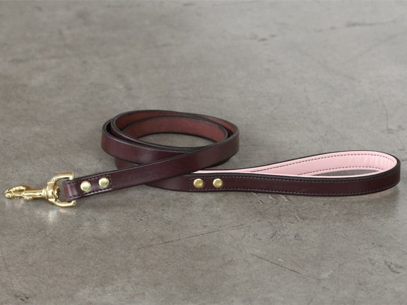 LINED LEATHER LEASH