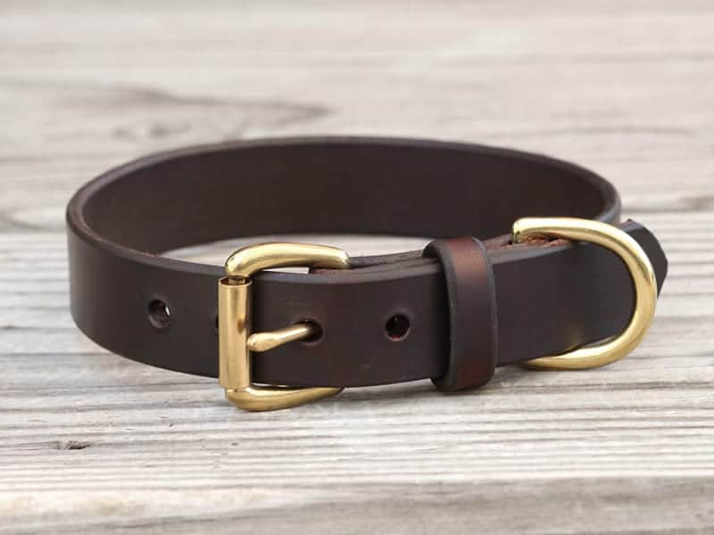 BASIC LEATHER COLLAR – toy breed