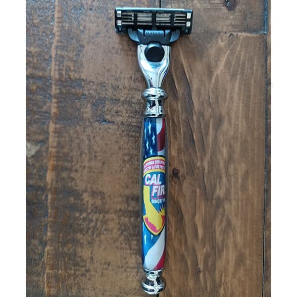 CAL FIRE Gillette Mach 3 Chrome Razor Handle