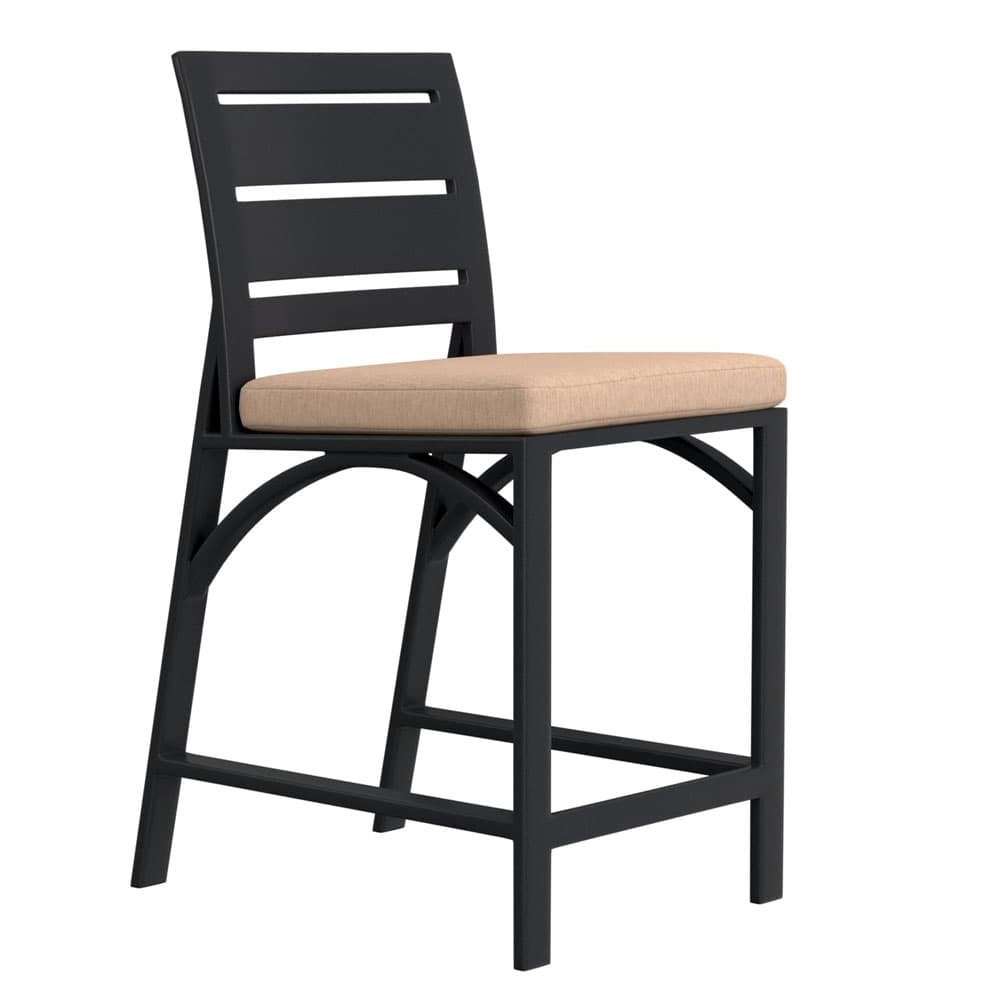 Arc Cushioned Counter Stool
