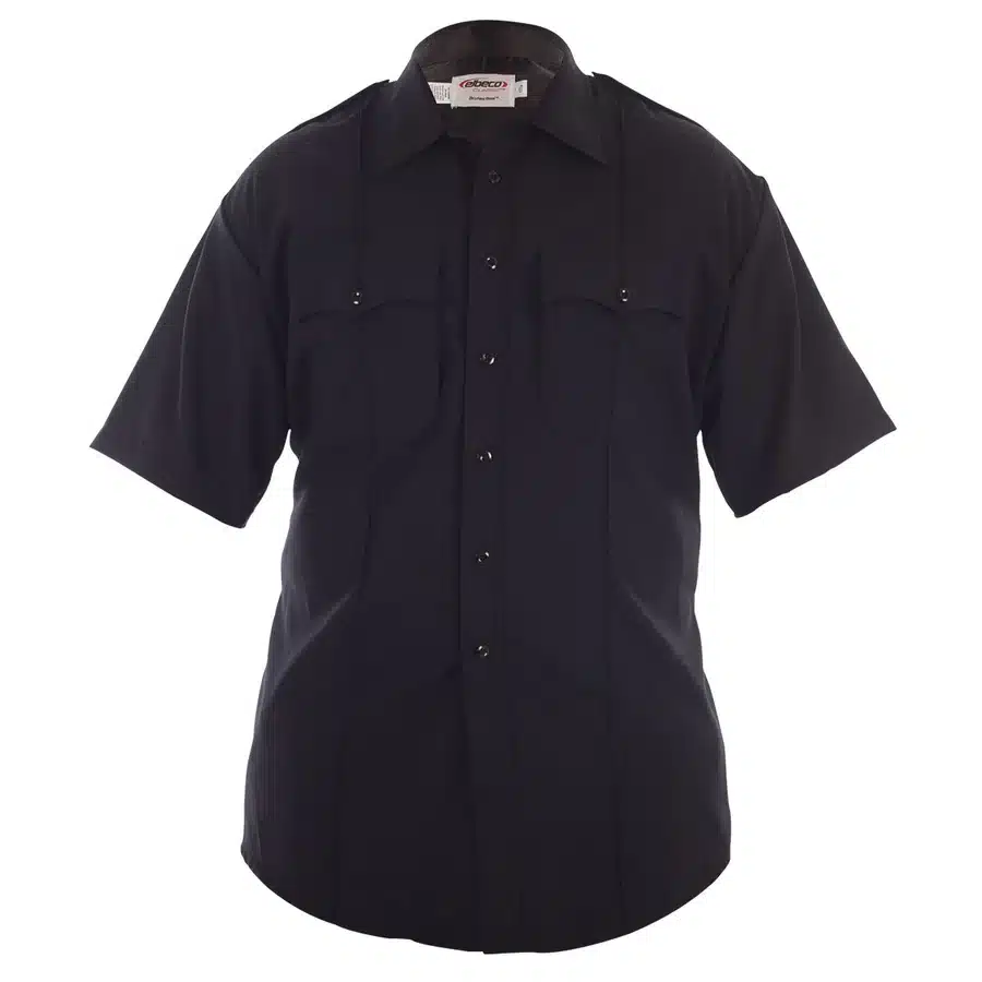 8850N Midnight Navy Poly/Wool Blend Short Sleeve Shirt