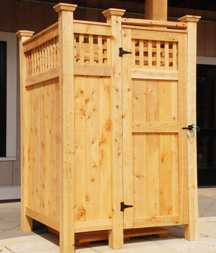 Cedar Outdoor Shower | Standard Free Standing - thumbnail 3