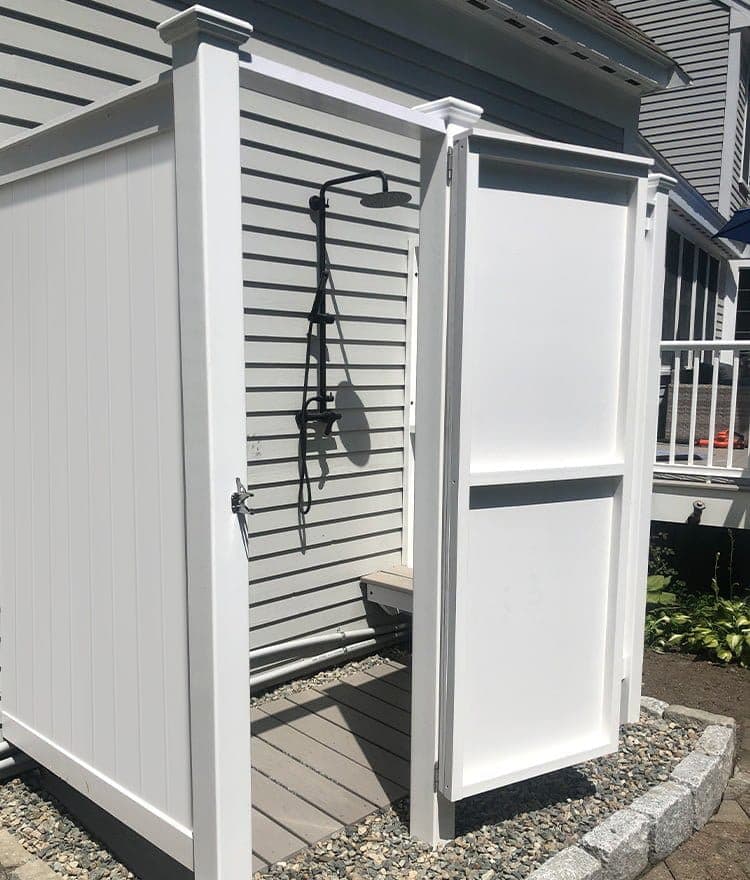 PVC Outdoor Shower | The ’83 House Mount - thumbnail 2