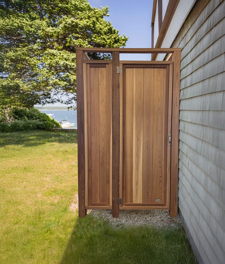 Clear Cedar Outdoor Shower | Standard Model