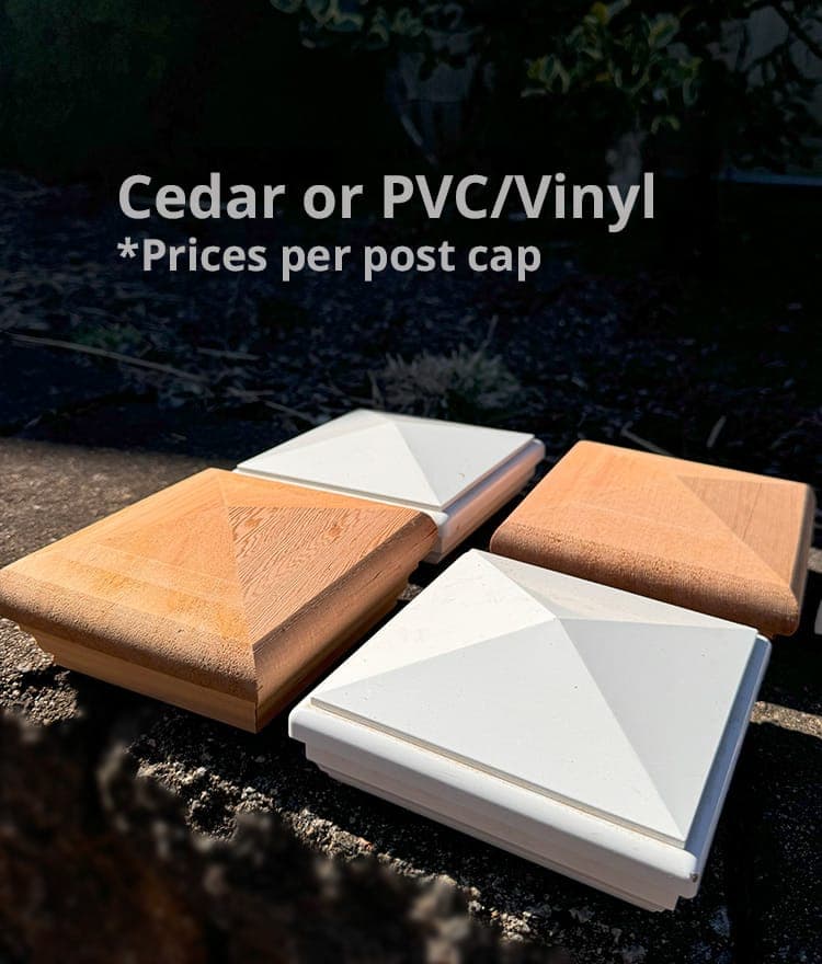 Post Caps for Outdoor Showers