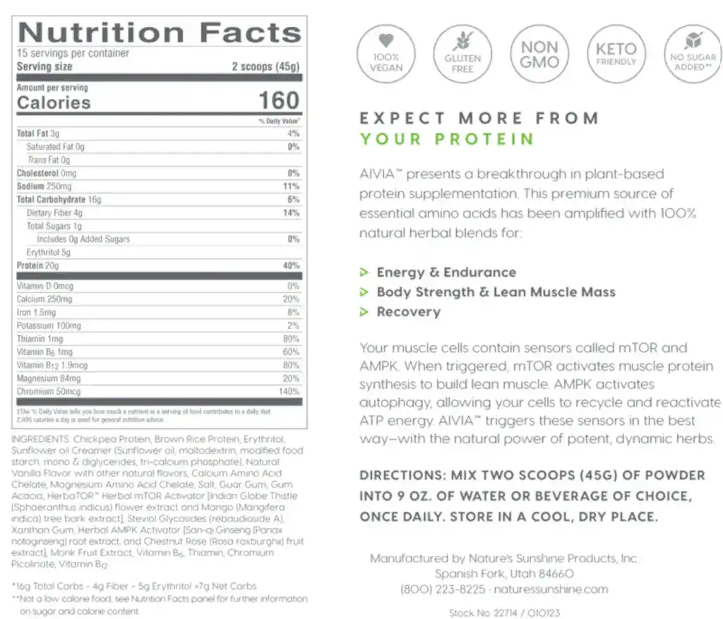 AIVIA Plant Protein - thumbnail 2
