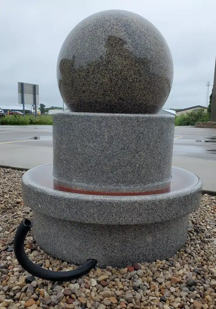 Galaxy Green Rolling Sphere Fountain - thumbnail 2