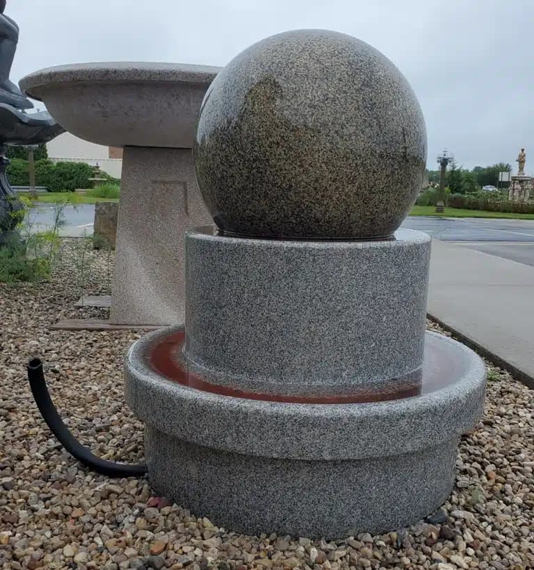 Galaxy Green Rolling Sphere Fountain - thumbnail 3
