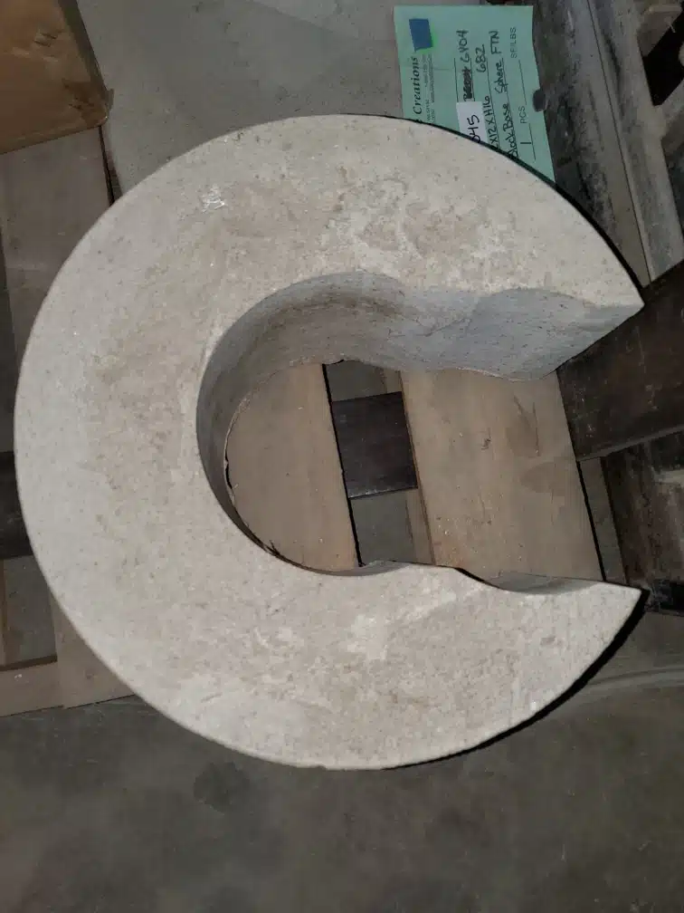16″ D x 8″ T Giallo Fantasia Granite Riser - thumbnail 2