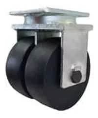 6″ Dual Wheel Rigid Ultra High Capacity Polymer – Model 2-100