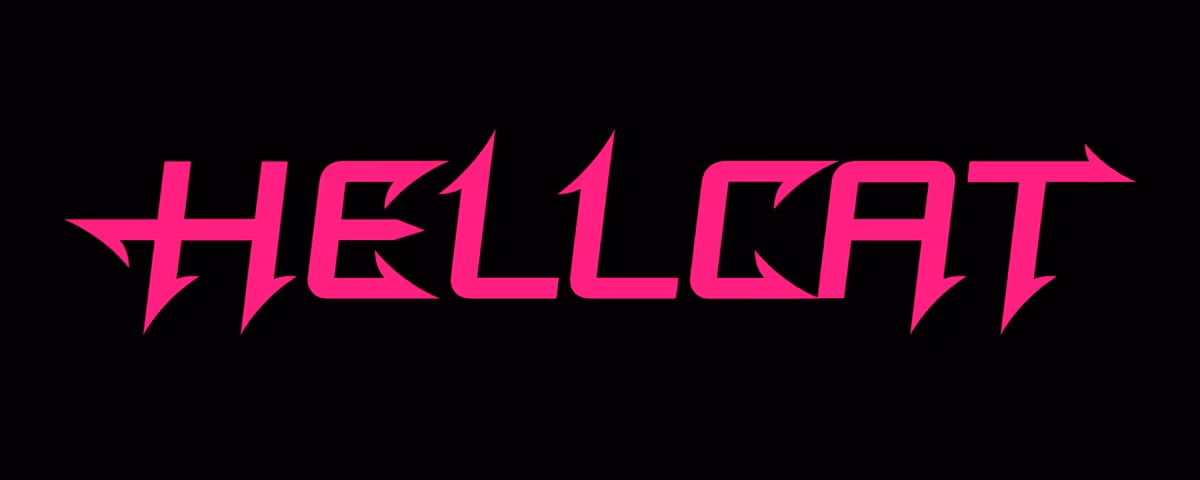 Pink HellCat Decal 3×5