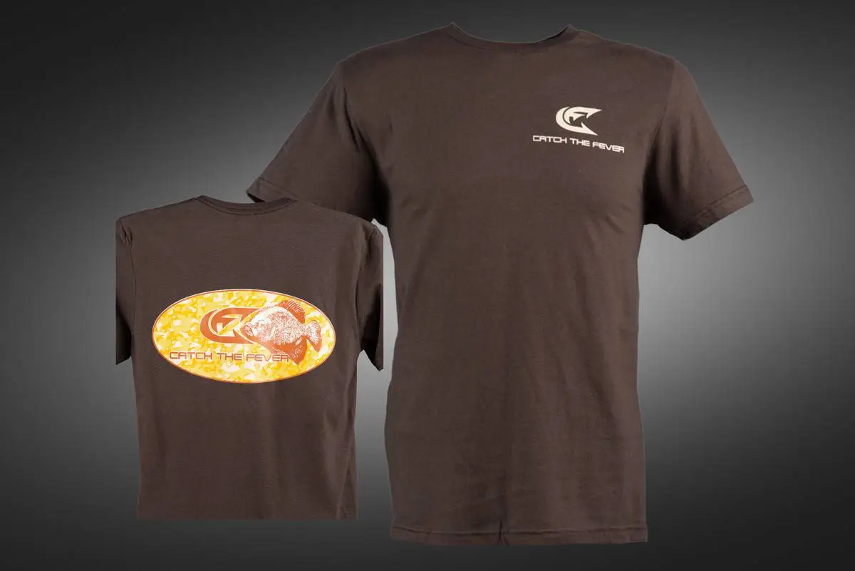 Tan/Brown Crappie Short Sleeve T-Shirt