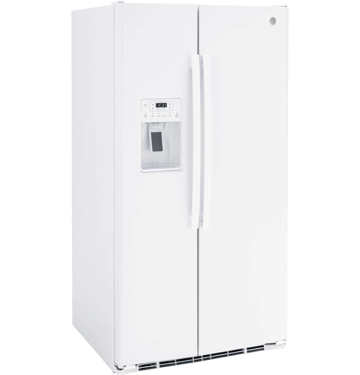GE 36″ 25.3 cu. ft.. Side by Side Refrigerator – White