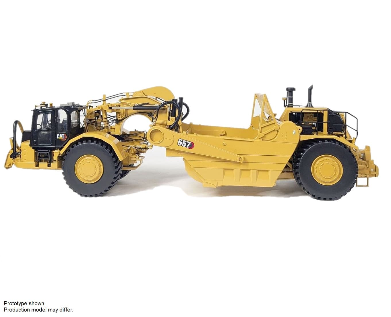 1:24 Cat® 657 Wheel-Tractor Scraper – Die-Cast